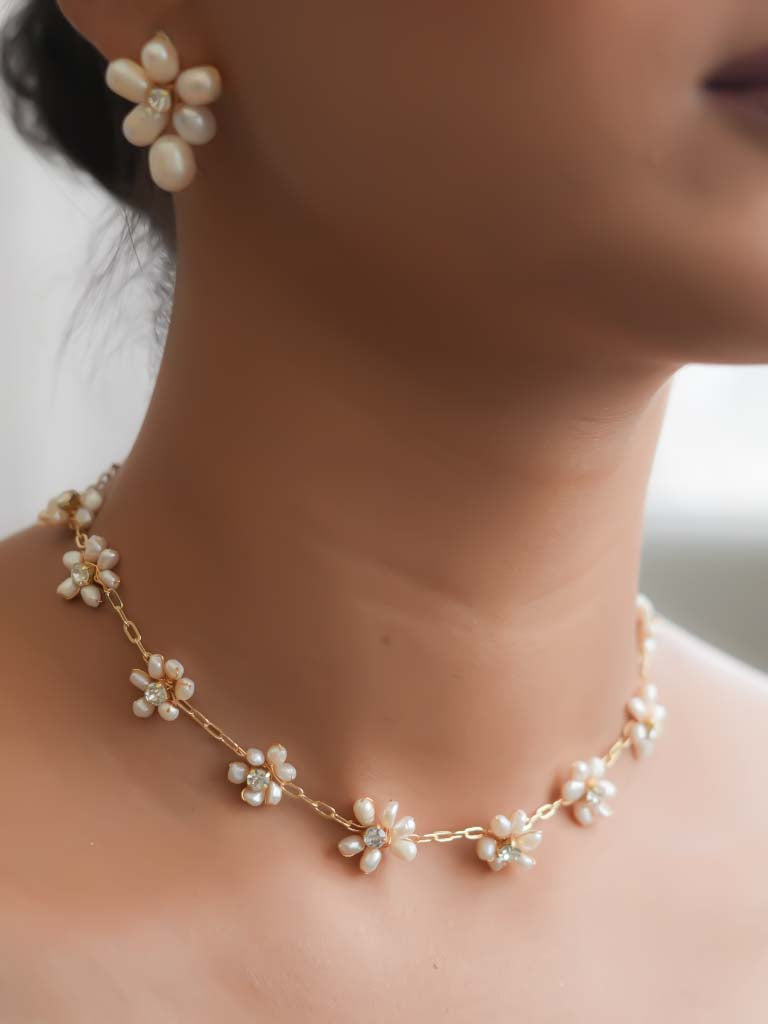 Maura Rice Pearl Necklace