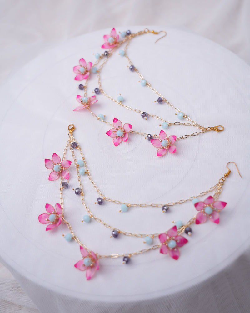 Cosmos Earrings with Kaanchain
