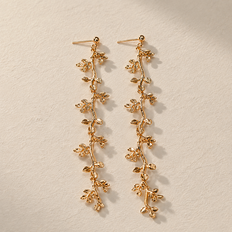 Leaf Cascade Earrings